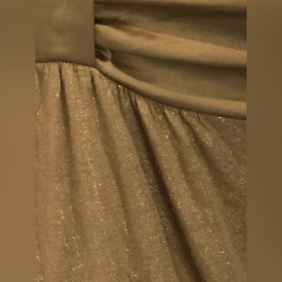 EXPRESS strapless gold dress Sz M - Picture 6 of 10